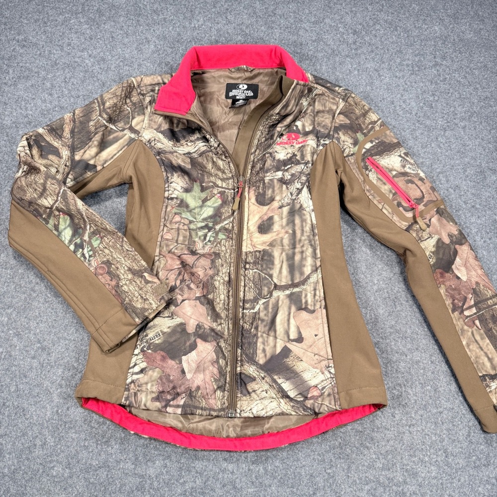 Mossy Oak Break-Up Infinity Camo Jacket Womens Small Pink Trim Full Zip Hunting